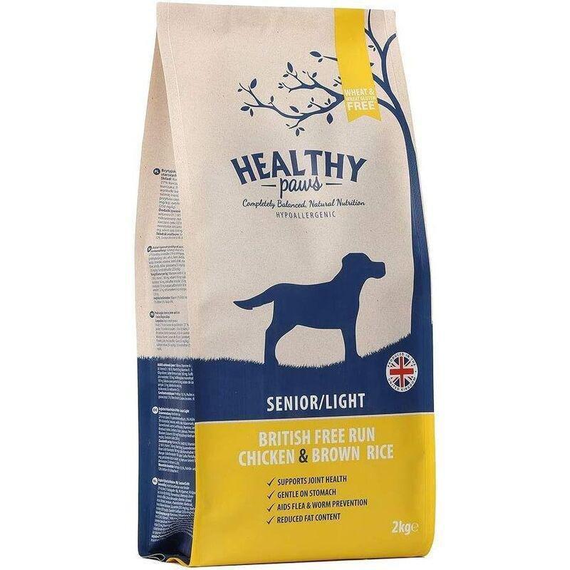 Healthy Paws British Free-Run Chicken & Brown Rice Senior/Light 2kg, , large image number 0