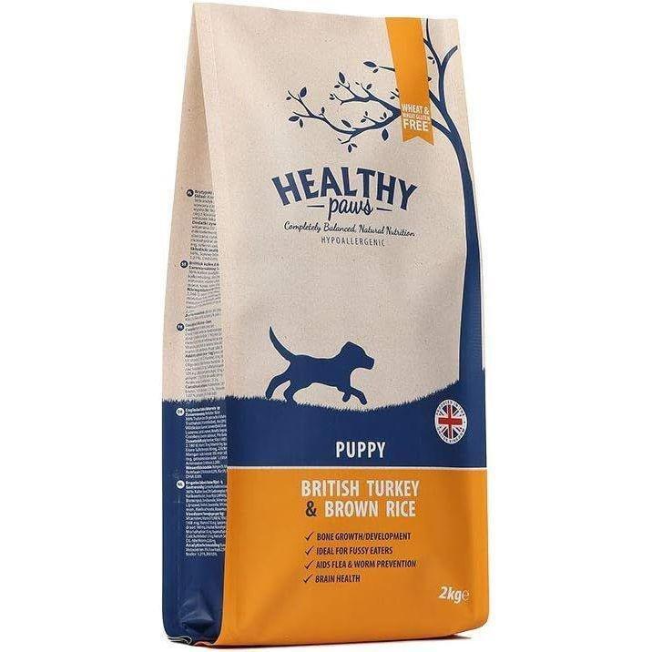 Healthy Paws British Turkey & Brown Rice Puppy 2kg, , large image number 0