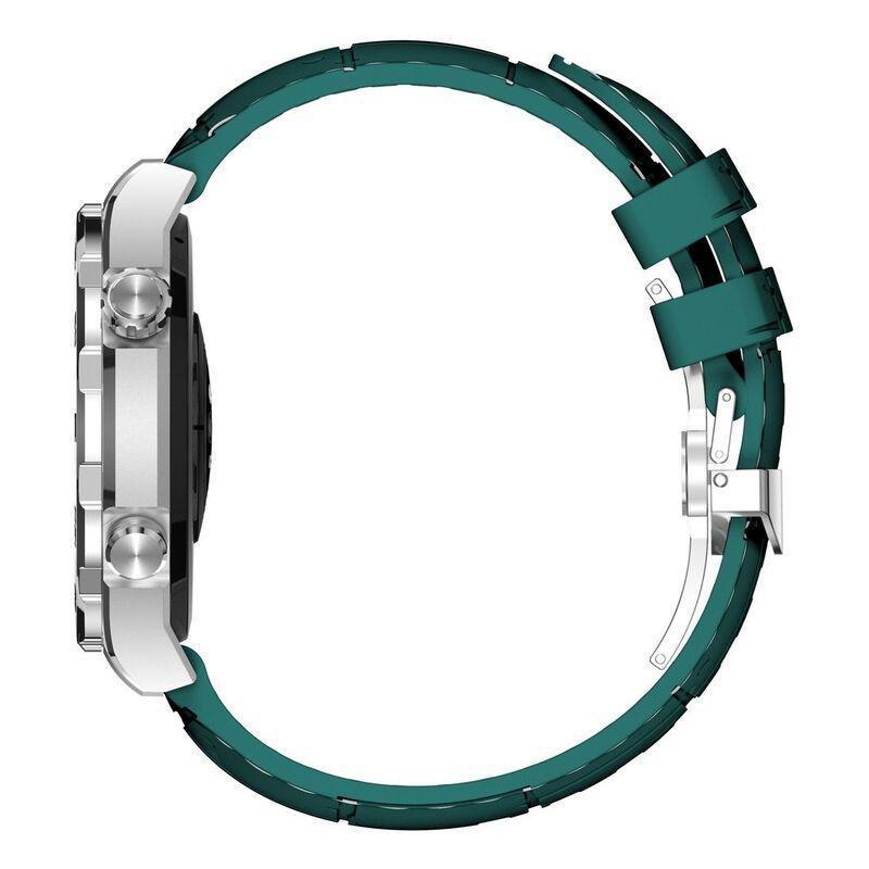 Swiss Military DOM3 Smartwatch - Silver With Green Silicon Strap, , large image number 4