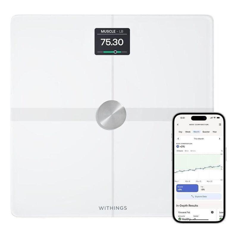 Withings Body Smart - Weight & BMI Wi-Fi Smart Scale - White, , large image number 0