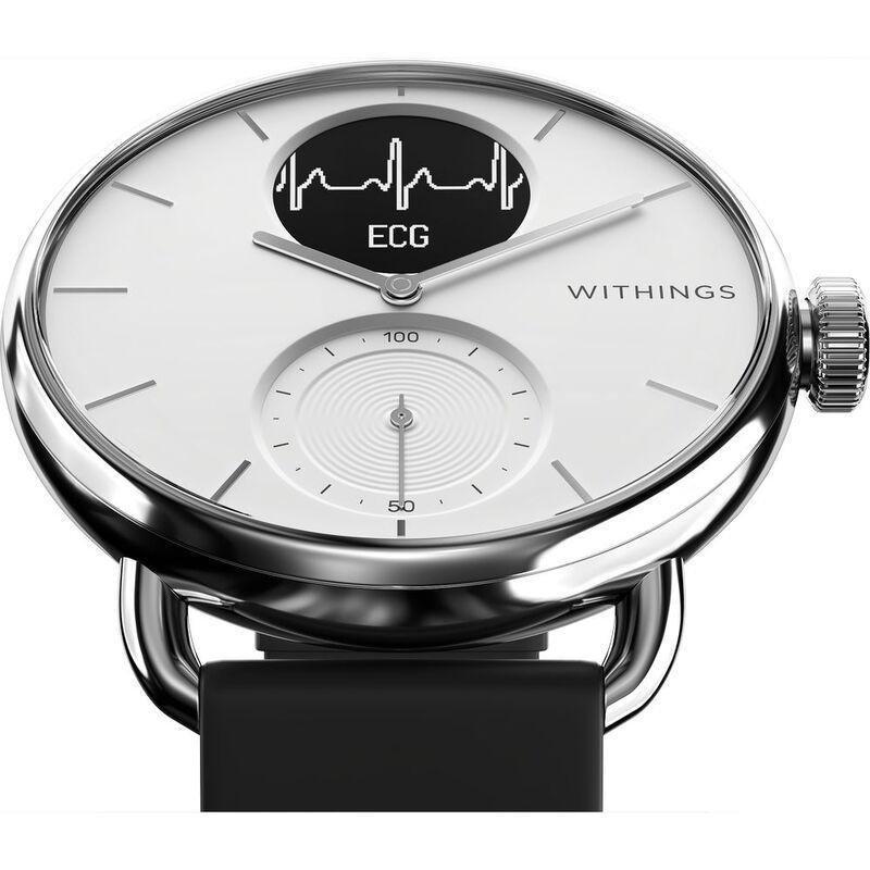 Withings ScanWatch 38mm - Hybrid Smartwatch - White, , large image number 3