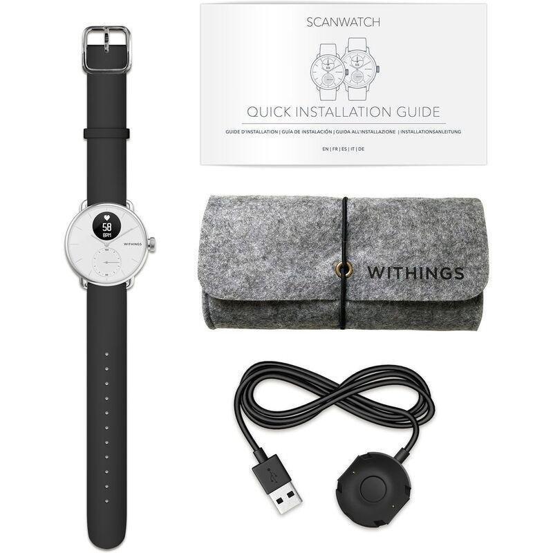Withings ScanWatch 38mm - Hybrid Smartwatch - White, , large image number 5