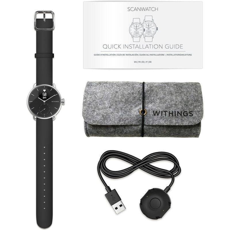 Withings ScanWatch 38mm - Hybrid Smartwatch - Black, , large image number 4