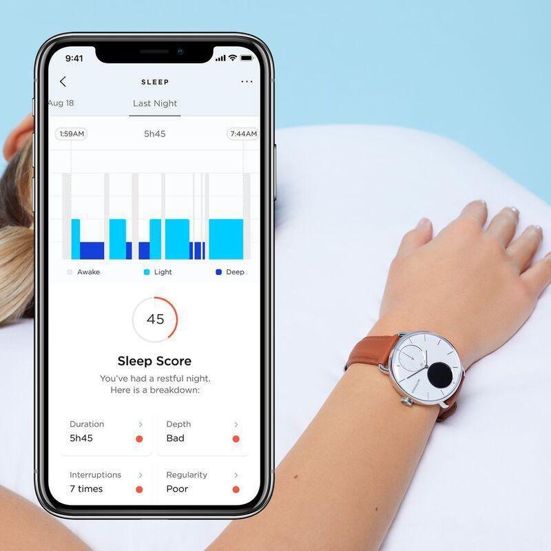 Withings ScanWatch 38mm - Hybrid Smartwatch - Black, , large image number 6