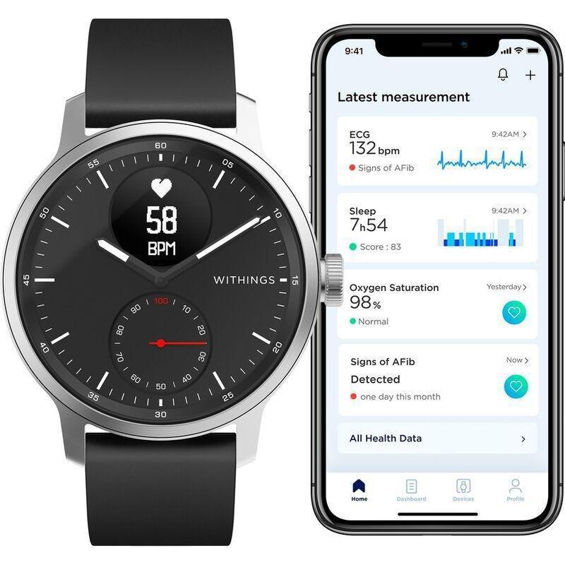 Withings ScanWatch 42mm - Hybrid Smartwatch - Black, , large image number 1