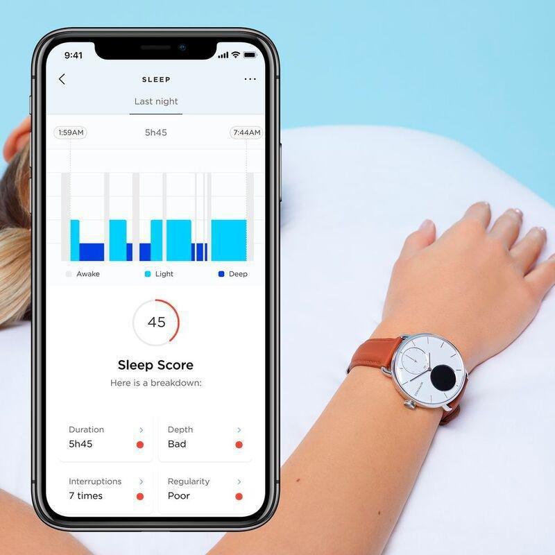 Withings ScanWatch 42mm - Hybrid Smartwatch - Black, , large image number 10