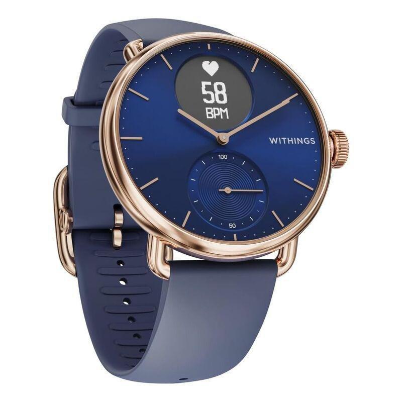 Withings ScanWatch 38mm - Hybrid Smartwatch - Rose Gold/Blue, , large image number 0