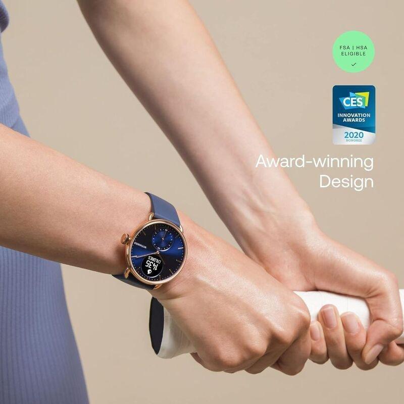 Withings ScanWatch 38mm - Hybrid Smartwatch - Rose Gold/Blue, , large image number 3