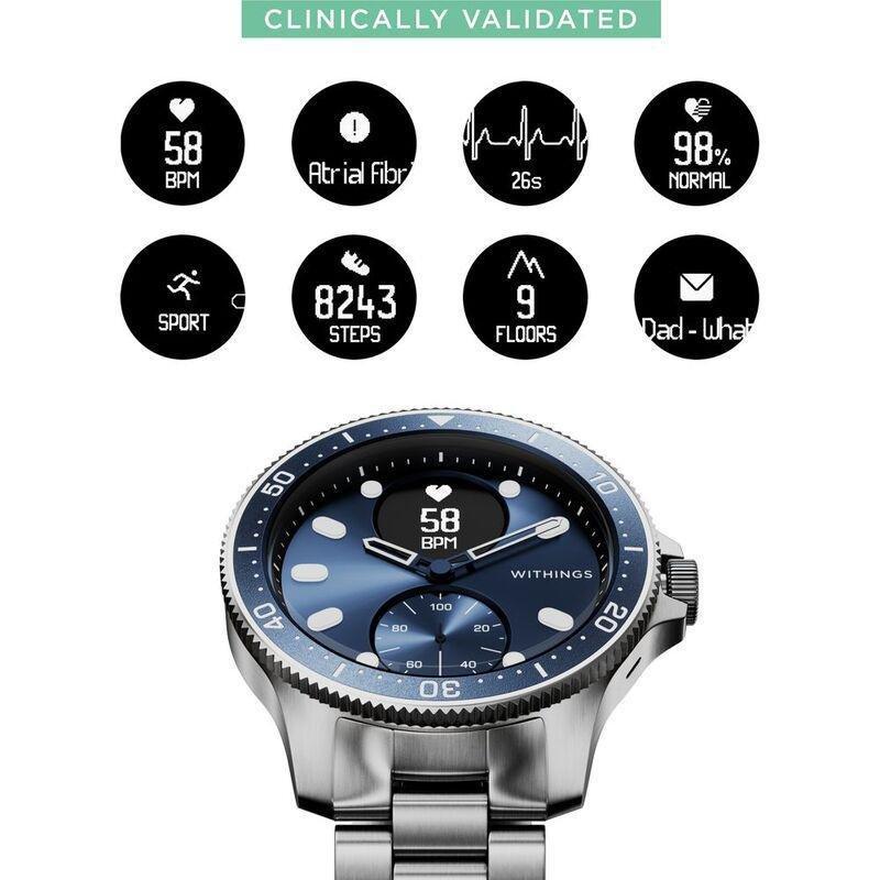 Withings ScanWatch Horizon - Hybrid Smartwatch - Blue, , large image number 7