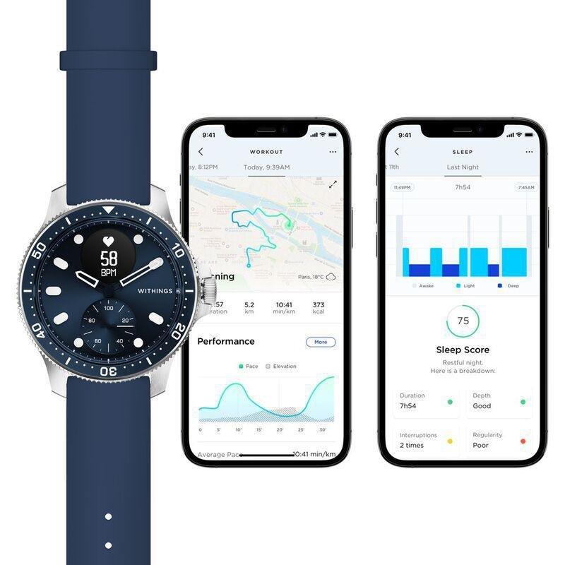 Withings ScanWatch Horizon - Hybrid Smartwatch - Blue, , large image number 9