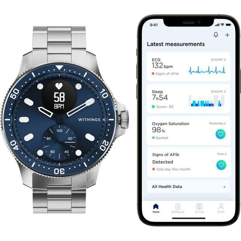 Withings ScanWatch Horizon - Hybrid Smartwatch - Blue, , large image number 10