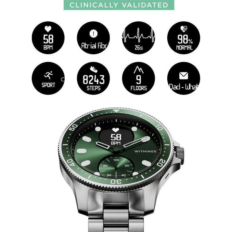 Withings ScanWatch Horizon - Hybrid Smartwatch - Green, , large image number 6