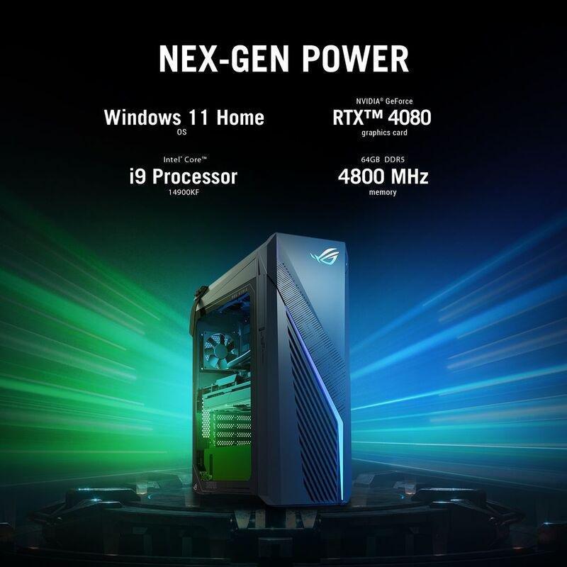 ASUS ROG Strix G16CH Gaming Desktop - G16CHR-1490KF017W - Intel Core i9-14900KF/64GB RAM/2TB SSD/NVIDIA GeForce RTX 4080 16GB/WINdows 11 Home/850W ..., , large image number 8