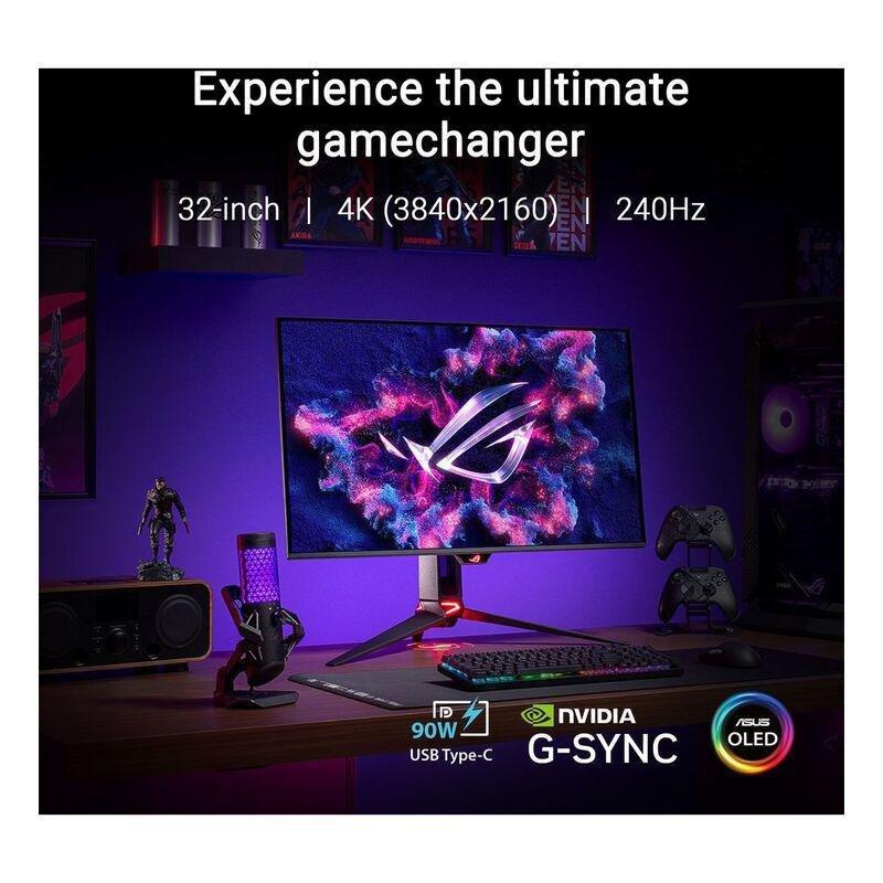 ASUS ROG Swift OLED PG32UCDM - 32-inch 4K QD-OLED 240Hz Gaming Monitor - Black, , large image number 1