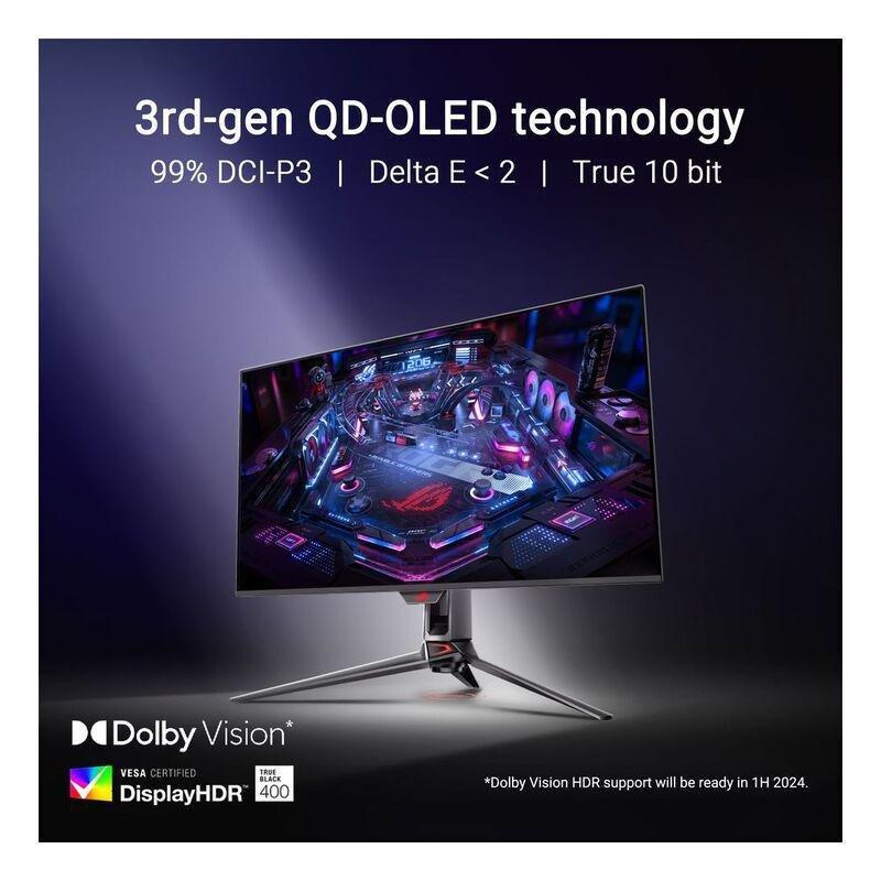 ASUS ROG Swift OLED PG32UCDM - 32-inch 4K QD-OLED 240Hz Gaming Monitor - Black, , large image number 2