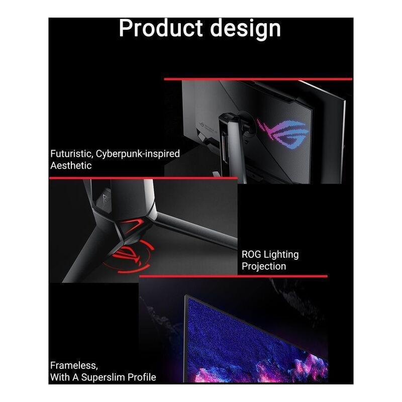 ASUS ROG Swift OLED PG32UCDM - 32-inch 4K QD-OLED 240Hz Gaming Monitor - Black, , large image number 5