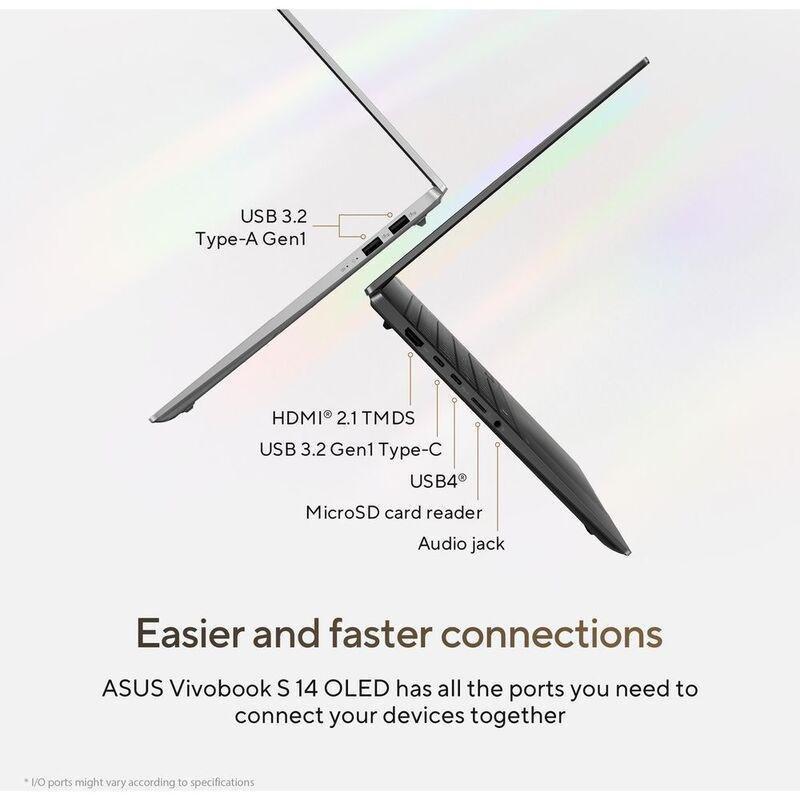ASUS Vivobook S 14 OLED Laptop - M5406UA-OLEDR911WB - AMD Ryzen R9-8945H/16GB RAM/512GB SSD/AMD Radeon Graphics/14-inch WUXGA (1920 x 1080)/Windows..., , large image number 3
