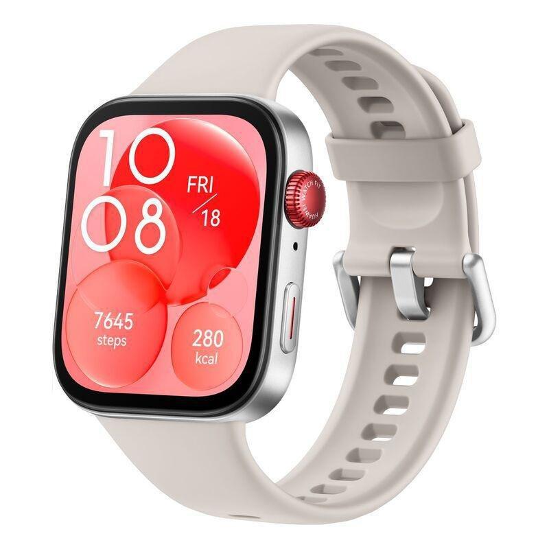 Huawei Watch GT Fit 3 Smartwatch - White Fluorescent Strap, , medium