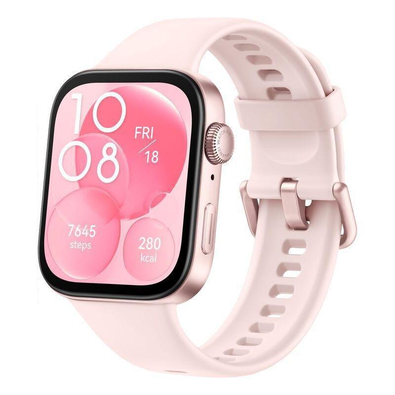 Huawei Watch GT Fit 3 Smartwatch - Pink Fluorescent Strap, , large image number 0