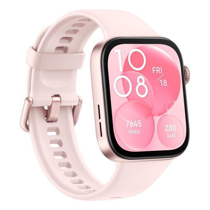 Huawei Watch GT Fit 3 Smartwatch - Pink Fluorescent Strap, , large image number 1