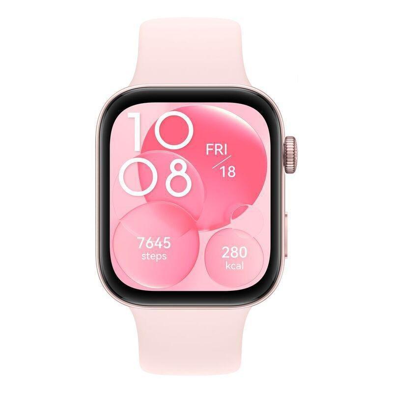 Huawei Watch GT Fit 3 Smartwatch - Pink Fluorescent Strap, , large image number 2