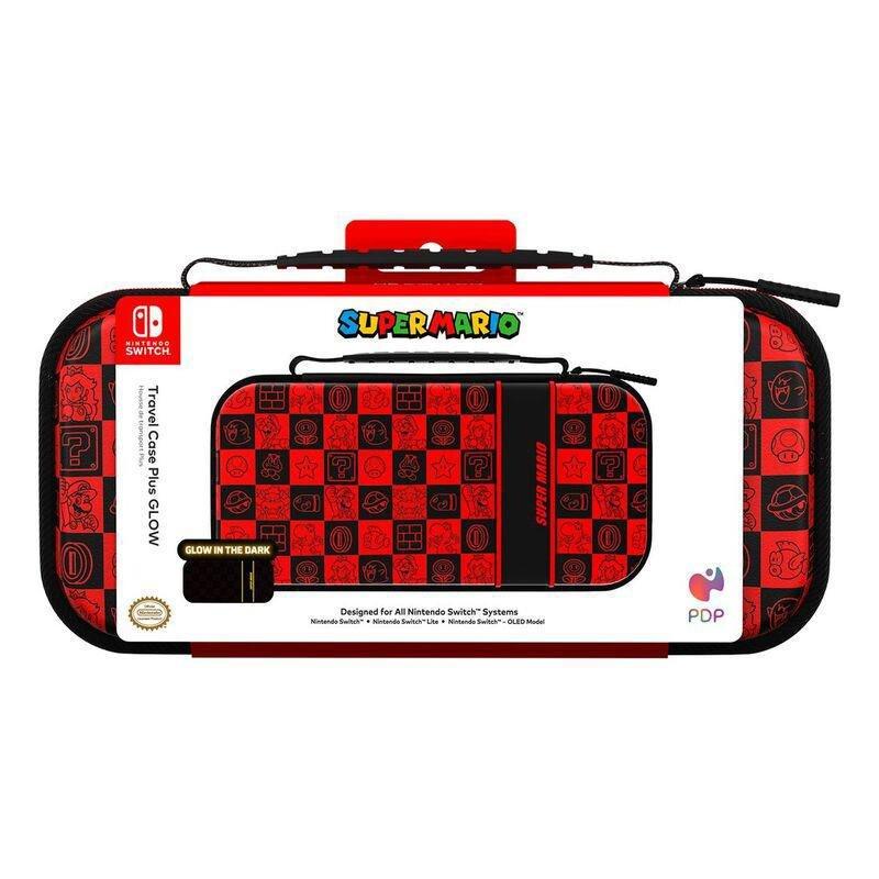 PDP Nintendo Switch Travel Case Plus - Mario Icon Glow In The Dark, , medium