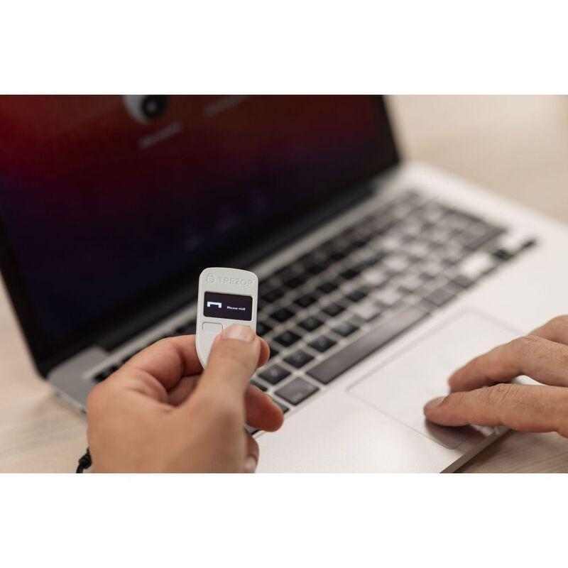 TREZOR Model One Crypto Hardware Wallet - White, , large image number 2