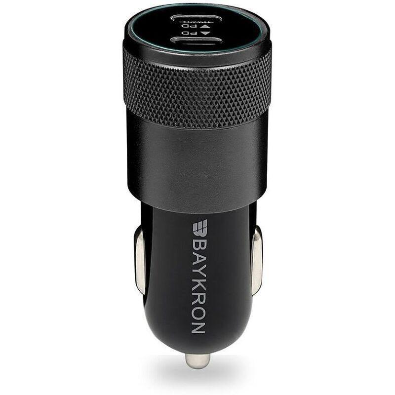 Baykron Car Charger 2X Type-C - Black, , large image number 1