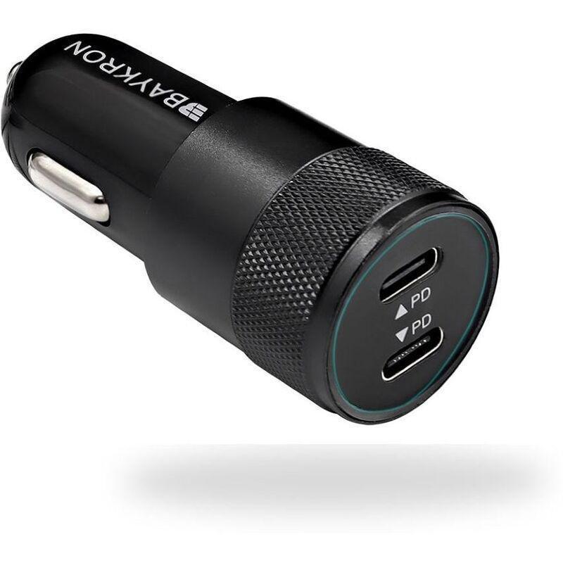 Baykron Car Charger 2X Type-C - Black, , large image number 2