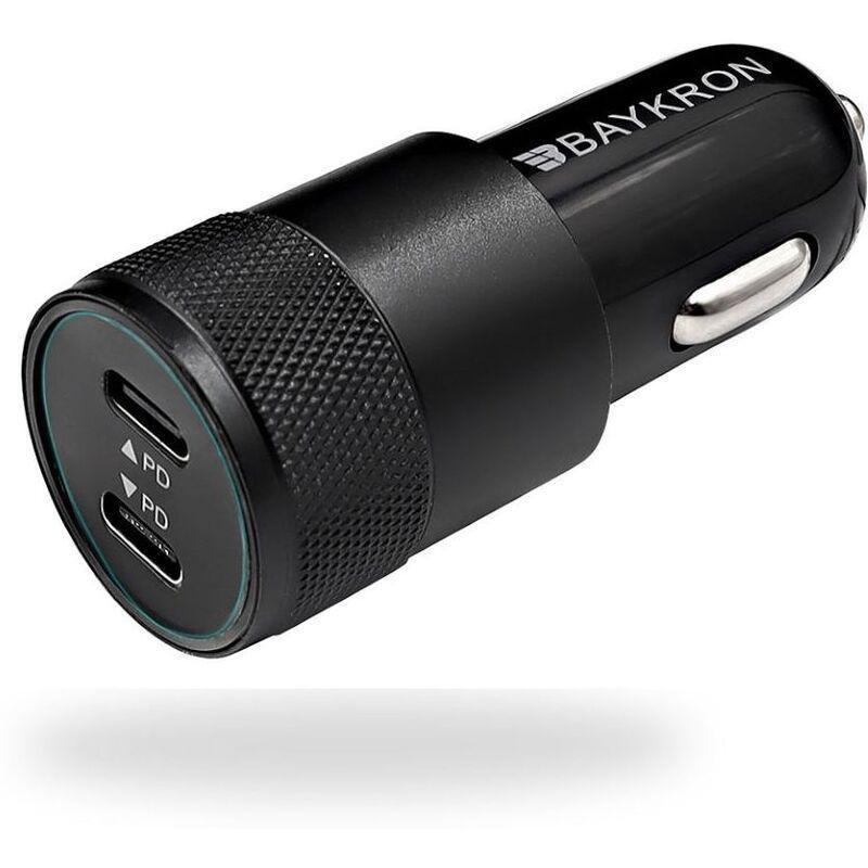 Baykron Car Charger 2X Type-C - Black, , large image number 5