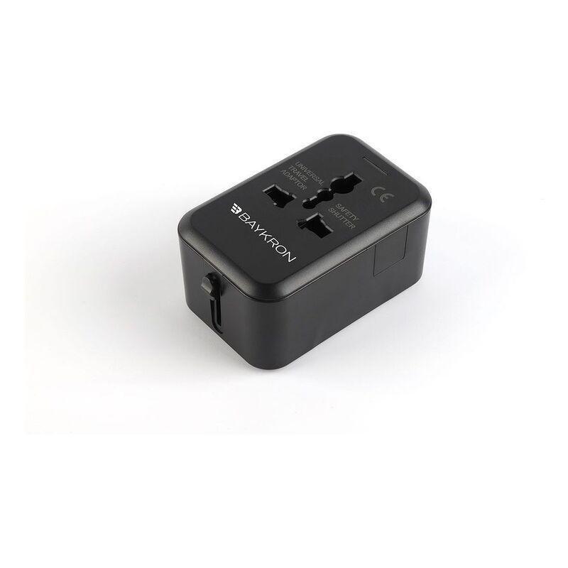 Baykron Universal Travel Adaptor 6 Amps - Black, , large image number 0