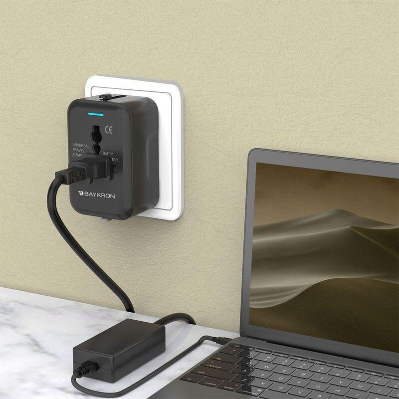 Baykron Universal Travel Adaptor 6 Amps - Black, , large image number 6
