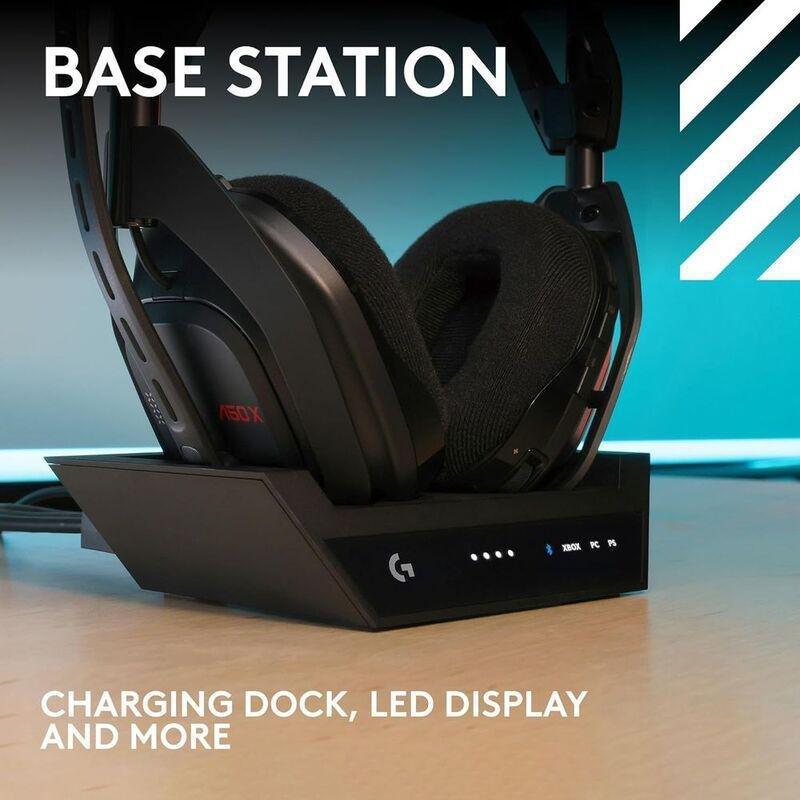 Logitech G Astro A50 X Lightspeed Wireless Gaming Headset + Base Station - Black, , large image number 6