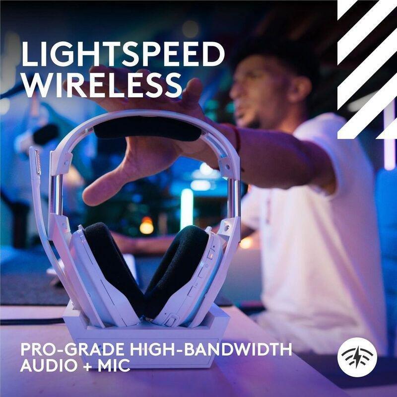 Logitech G Astro A50 X Lightspeed Wireless Gaming Headset + Base Station - White, , large image number 4