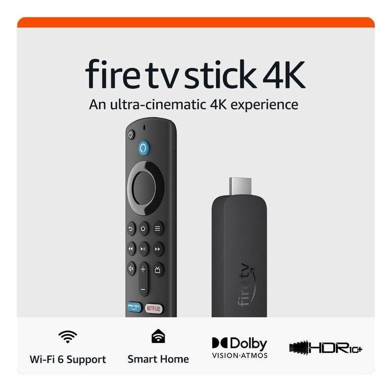 Amazon Fire TV Stick 4K Ultra-Cinematic HD with Alexa Voice Remote, , large image number 1