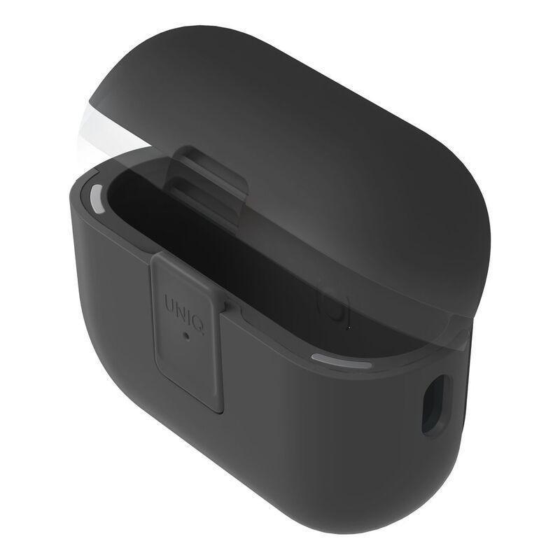 UNIQ Clyde Airpods Pro 2nd Gen Lock Case - Charcoal, , medium