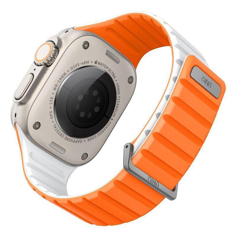 UNIQ Revix Evo Reversible Magnetic Apple Watch Strap 49/45/44/42mm - Amber, , medium