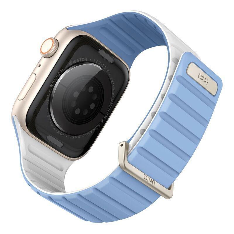 UNIQ Revix Evo Reversible Magnetic Apple Watch Strap 41/40/38mm - Powder Blue, , medium