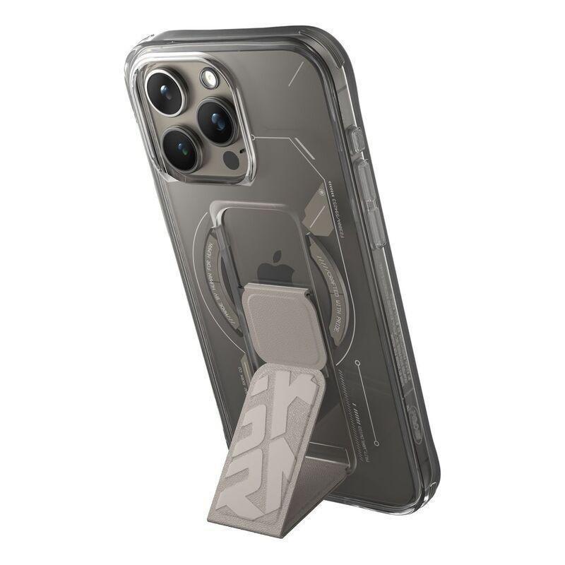 Skinarma iPhone 15 Pro Max Helio Mag-Charge + Grip-Stand Case - Grey, , large image number 0