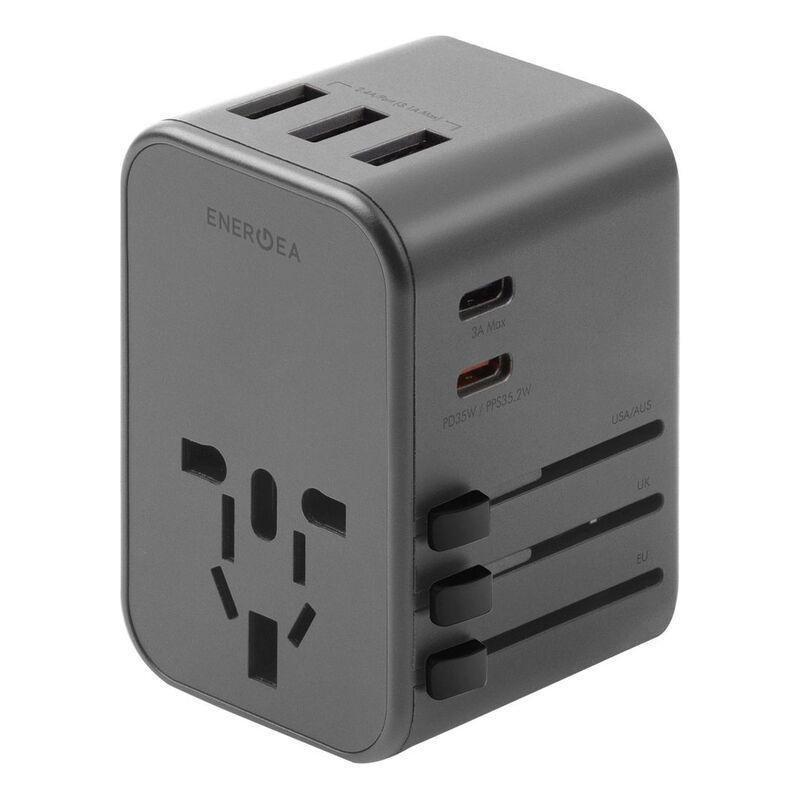 Energea Travelworld Adapter 35 3A2C 35.5W - Gunmetal, , large image number 0