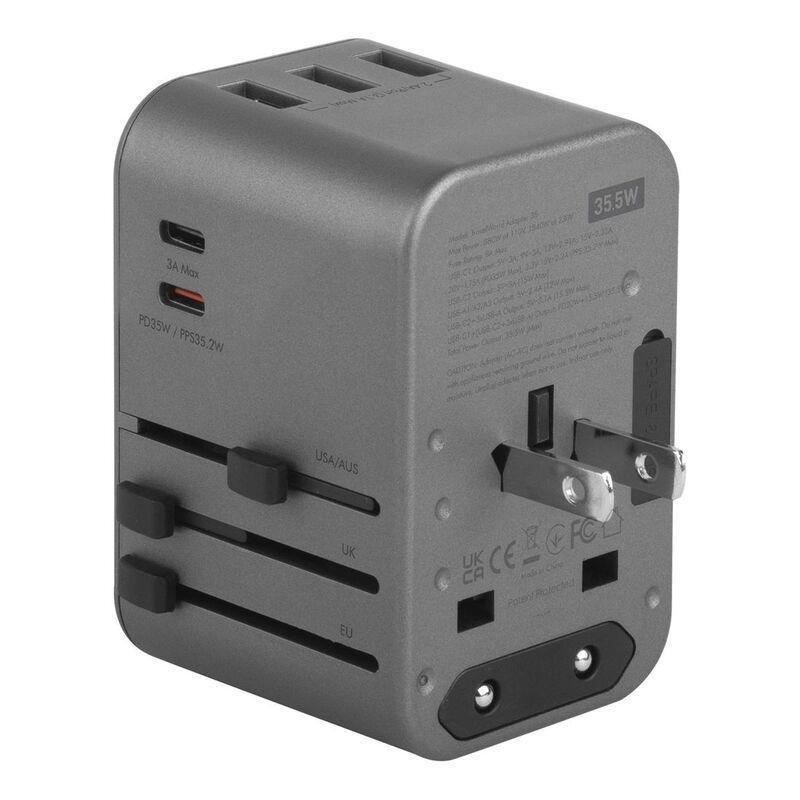 Energea Travelworld Adapter 35 3A2C 35.5W - Gunmetal, , large image number 4