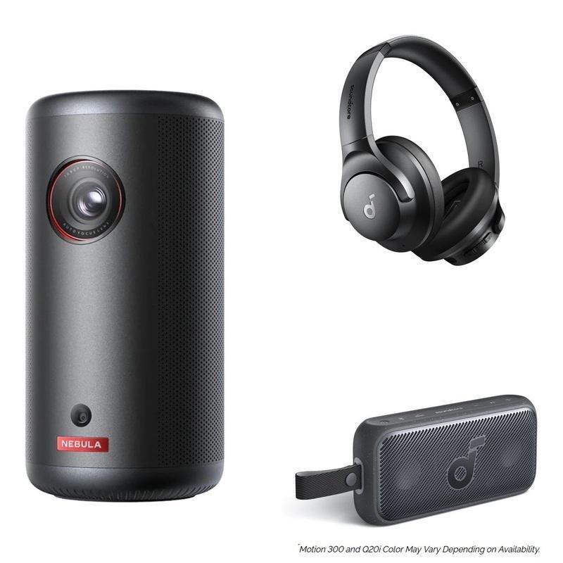 Nebula Capsule3 Projector - Black + Soundcore Motion 300 Speaker + Soundcore Q20i Headphone (Bundle), , large image number 0
