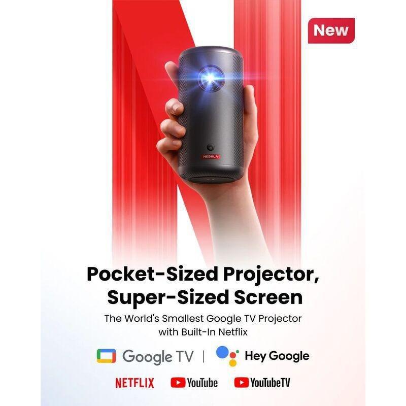 Nebula Capsule3 Projector - Black + Soundcore Motion 300 Speaker + Soundcore Q20i Headphone (Bundle), , large image number 10