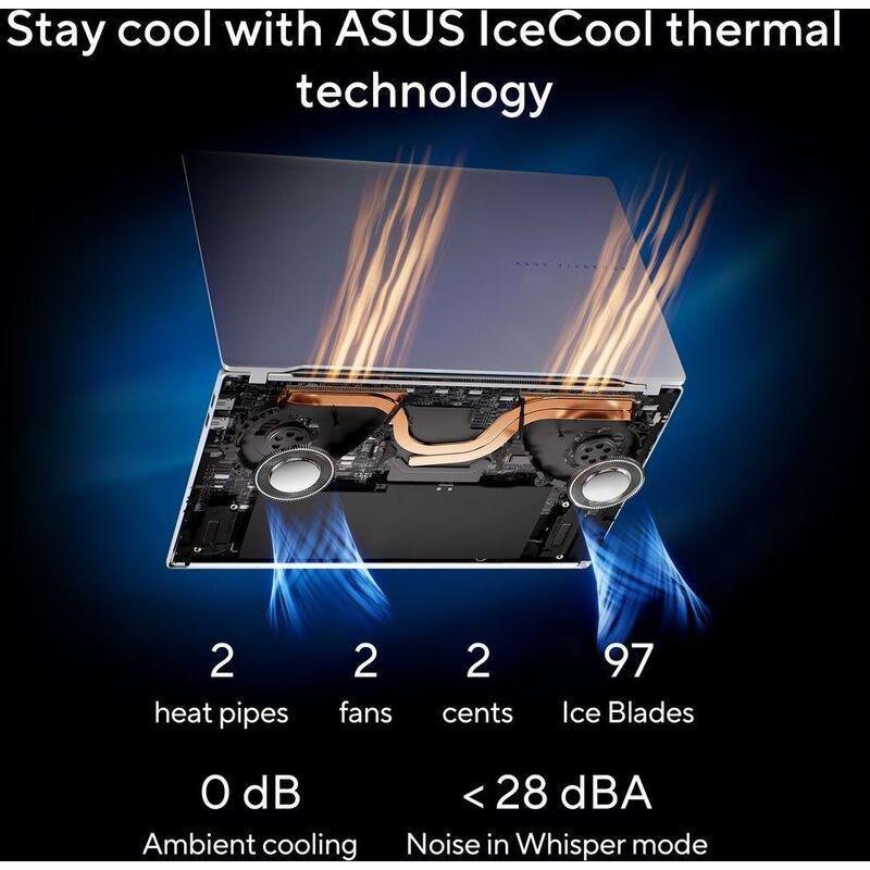 ASUS Vivobook S 15 OLED S5507QA-MA001W Qualcomm Snapdragon X Elite X1E 78-100/32GB RAM/1TB SSD/Qualcomm Adreno GPU/15.6-inch 3K(2880x1620) OLED 120..., , large image number 5