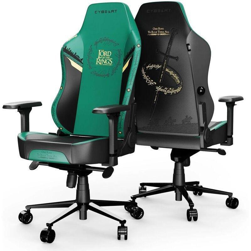 Cybeart Lord Of The Rings Gaming Chair - Green, , large image number 4