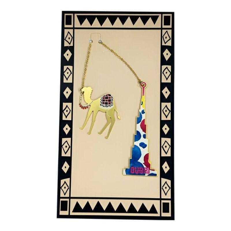 Camel Company Burj Khalifa Dotted Blue Bookmark, , large image number 0