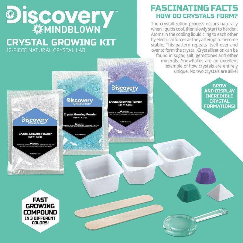Discovery Mindblown Crystal Growing Kit 12 Piece Crystal Lab, , large image number 3