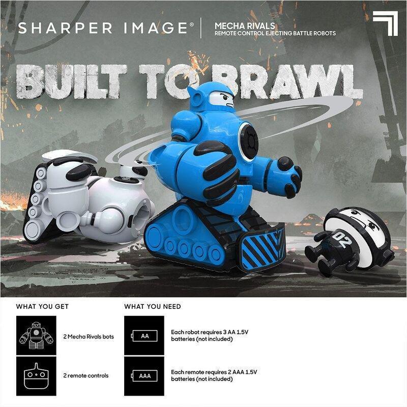Sharper Image R/C Mecha Rivals Blue And White Set, , large image number 3