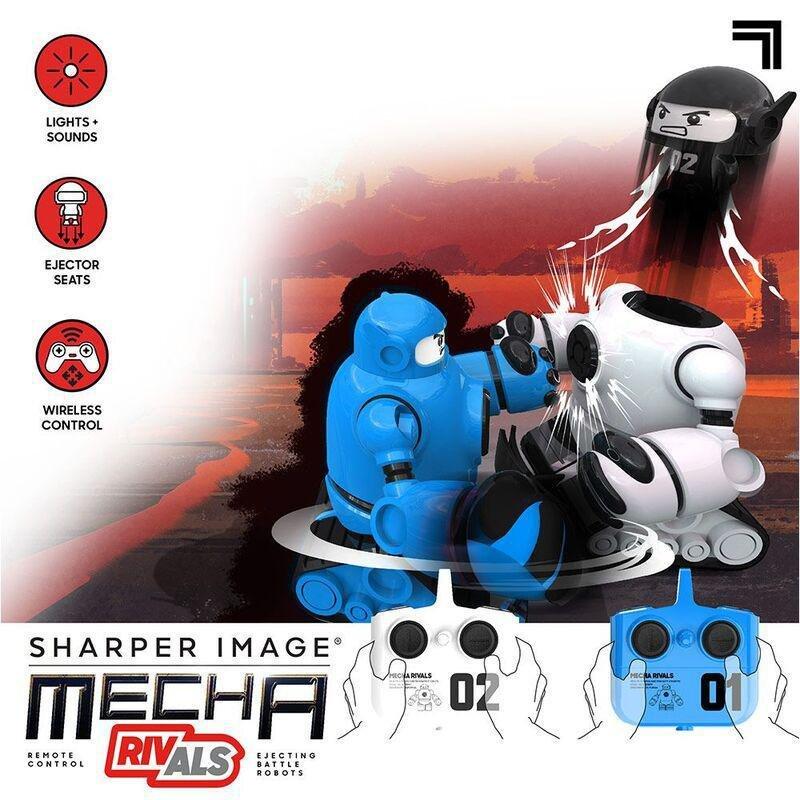 Sharper Image R/C Mecha Rivals Blue And White Set, , large image number 4