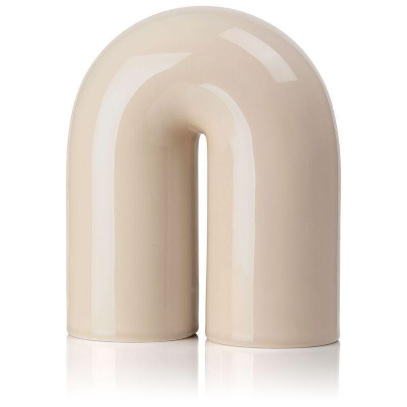 Lucie Kaas Paipa Small Ceramic Tubes - Almond 14 cm, , medium